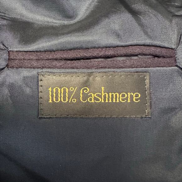 Branford & Taylor Men's Navy Blue 100% Cashmere Blazer Sport Jacket 48R**** - Picture 8 of 9